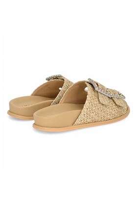 Ciabatta in corda colore beige. ALMA EN PENA | 1651-SAND